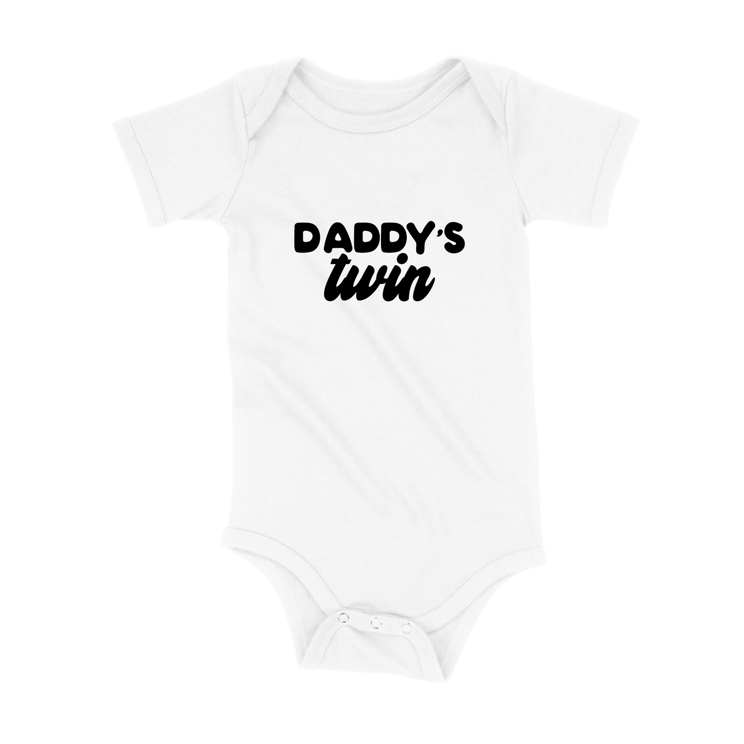 Daddy's Twin Organic Baby Bodysuit