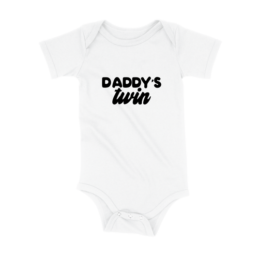 Daddy's Twin Organic Baby Bodysuit