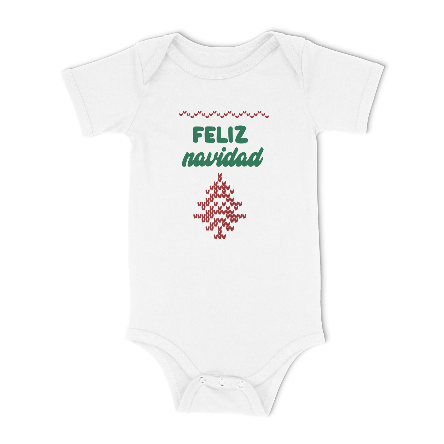 Feliz Navidad Organic Baby Bodysuit