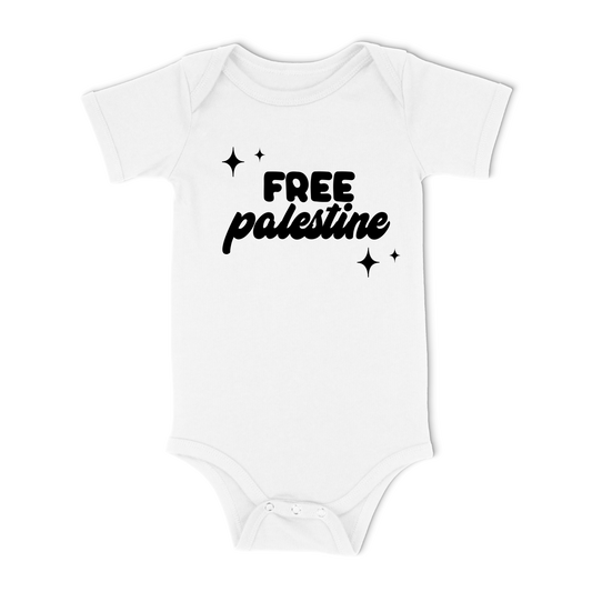 Free Palestine Organic Baby Bodysuit