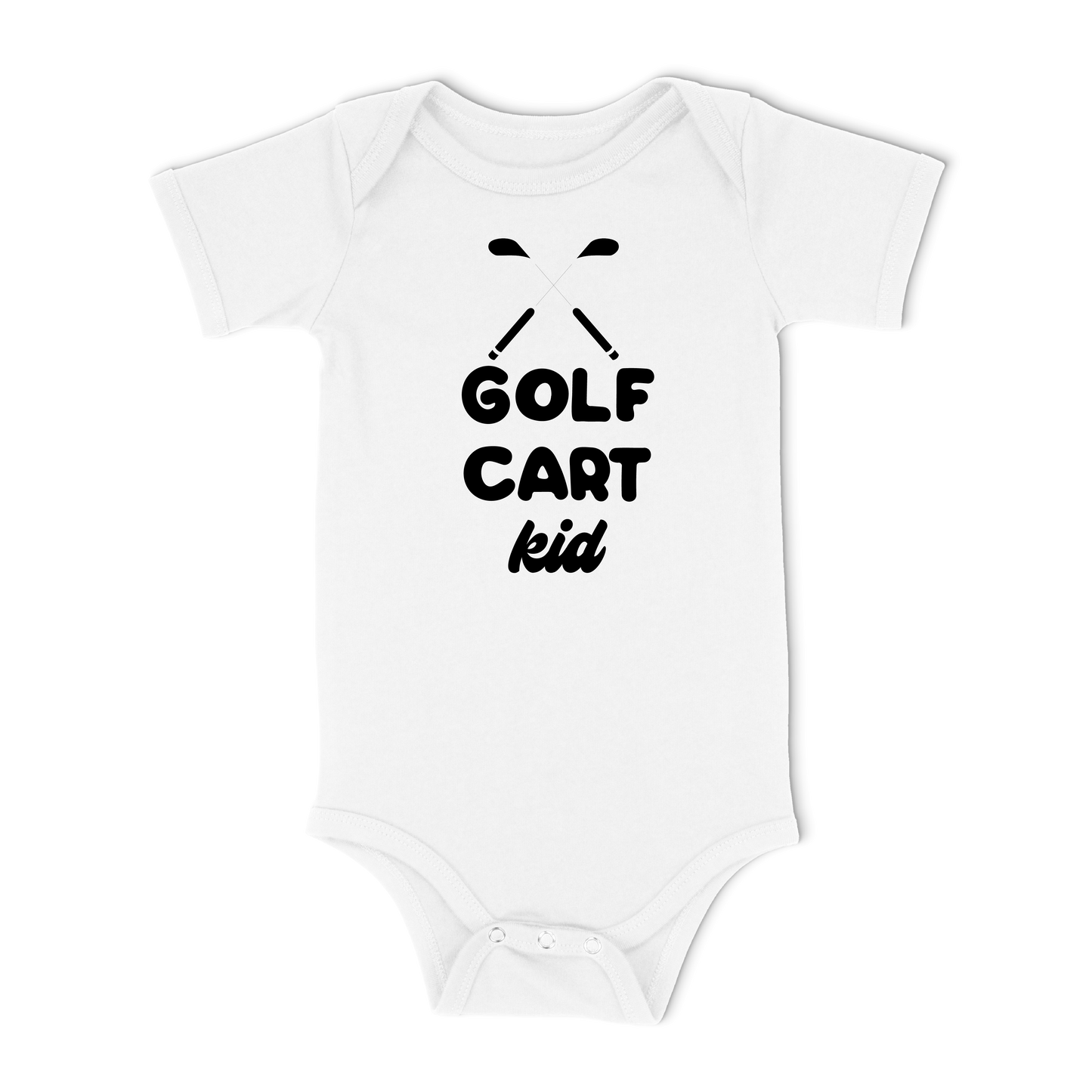 Golfcart Kid Organic Baby Bodysuit
