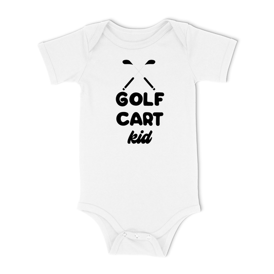 Golfcart Kid Organic Baby Bodysuit