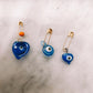 SMALL ROUND SHAPE EVIL EYE PROTECTION SAFETY PIN