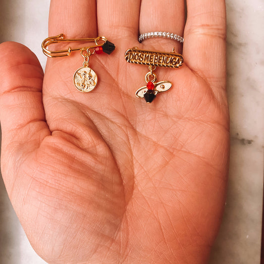 Azabache Guardian Angel Baby Pin