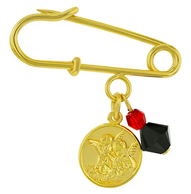 Azabache Guardian Angel Baby Pin