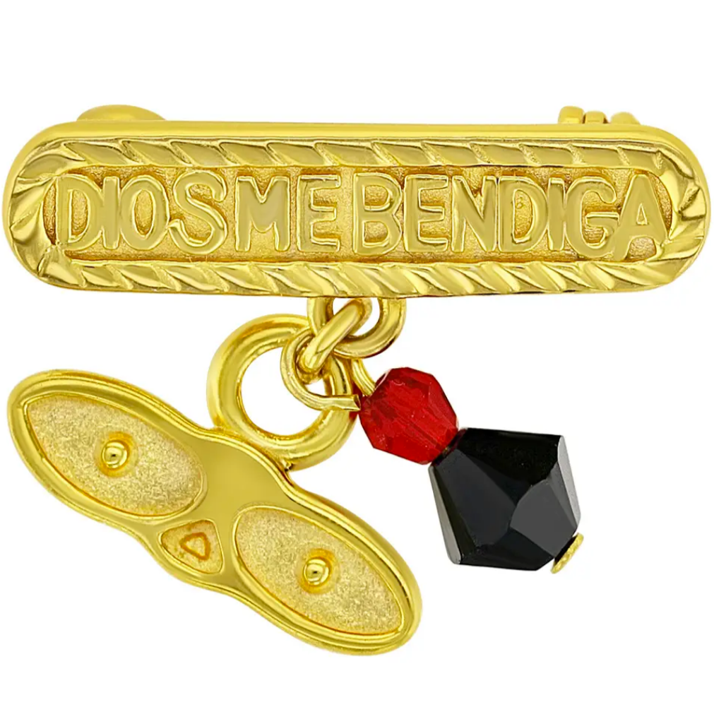 Dios Me Bendiga Azabache Pin